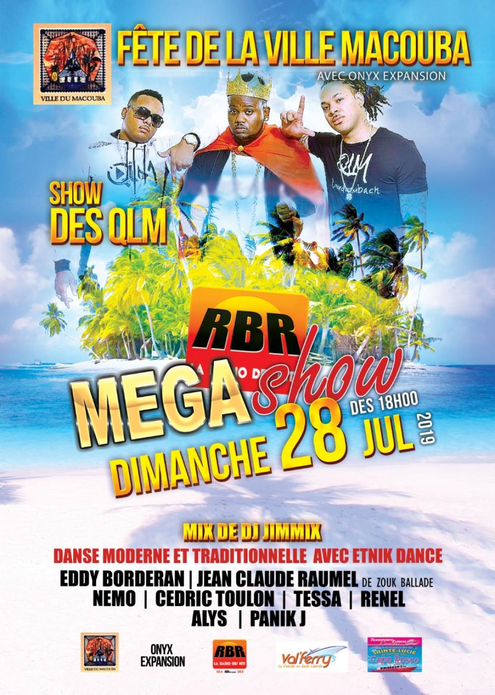 RBR MEGASHOW A MACOUBA AVEC LES QLM RBR 103.4FM/106.8FM